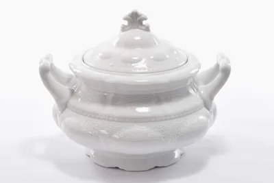 Image de Assiette creuse, 2,5 l, porcelaine tchèque, Sonata, dentelle blanche, Leander