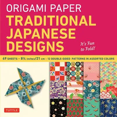 Zdjęcie produktu dla Origami Paper - Traditional Japanese Designs - Large 8 1/4
