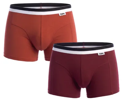 Productafbeelding van 2-pack heren boxershorts DIM, ademend basic materiaal, model D05H2