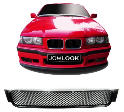 Productafbeelding van Stootstangrooster, midden, in zwart, voor BMW E36 modellen met M-pakket