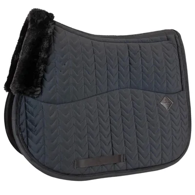 Immagine prodotto di Kentucky Horsewear Pad sella in velluto amico della pelle Pad sella da salto nero completo