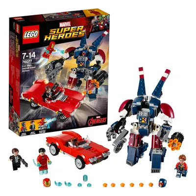 Obrázek produktu pro LEGO Marvel Super Heroes Avengers Iron Man: Detroit Steel Strikes, Sada na stavění, 7 rok/roky, 377 kusů, 460 g