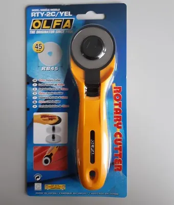 Produktbild von Olfa Rollschneider 45mm gelb