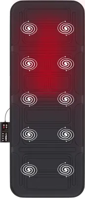 Produktbild von Good4You Massagematte mit 10 Motoren, Vibrations- und Wärmefunktion, 5 Massage-Modi, Fernbedienung für Ganzkörpermassage