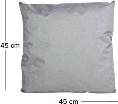Produktbild von JACK 1x 45x45cm Outdoor Lounge Kissen Dekokissen inkl. Füllung Wasserabweisend Sitzkissen Garten Stuhl Lotus Effekt, Farbe:Grau
