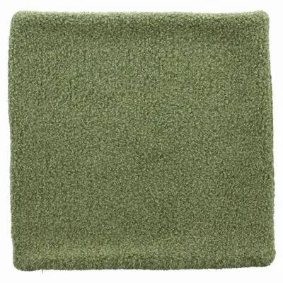 Produktbild von Kissenhülle in kuscheliger Wolloptik in Grün aus 100% Polyester mit Reißverschluss, 45 x 45 cm, ohne Füllung