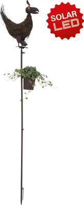 Produktbild von Näve Solar-Erdspieß - Metall, Holz - dunkelbraun, LED gelb; 5047914