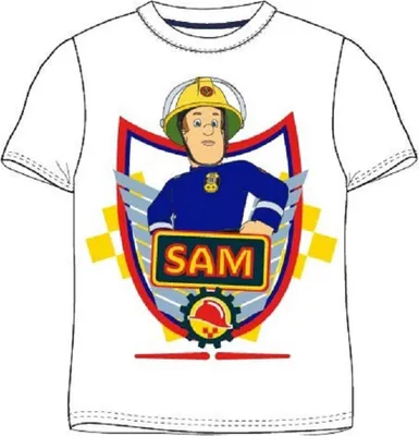 Produktbild von Feuerwehrmann Sam Jungen Kinder T-Shirt Weiß, Größe Kids:122