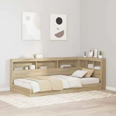 Produktbild von Möbel Bücherregal-Bett Sonoma-Eiche 75 x 190 cm Holzwerkstoff - Klassische Betten &2258