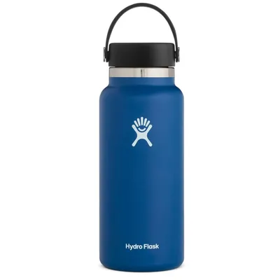 Produktbild von Hydro Flask 32oz Wide Mouth, 946 ml, Tägliche Nutzung, Navy, Edelstahl, Cobalt, Erwachsener