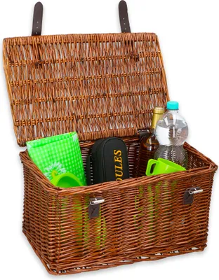 Produktbild von Bicycle Gear Rattan Fahrradkorb Vorne Groß - Lenkerkorb Fahrrad 30L - Bäckerkorb 45 x 30 x 25 cm - Gepäckträger Vorne Fahrrad Zubehör - Fahrradkorb Geflochten