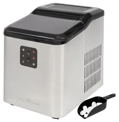 Eiswürfelbereiter 1,5 l, 120 W, Edelstahl, Schwarz