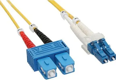 Produktbild von InLine LWL Duplex Kabel, LC/ST, 9/125µm, OS2, 2m, 2 m, OS2, LC, ST