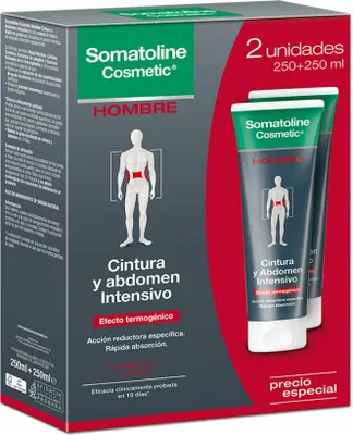 Obrázek produktu pro HOMBRE CINTURA & ABDOMEN REDUCTOR INTENSIVO sada 2 x 250 ml