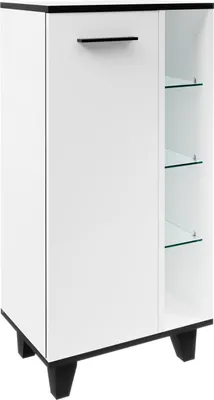 Produktbild von Fackelmann TE-A Badezimmer-Midischrank, Stauraummöbel, Badschrank mit Regal