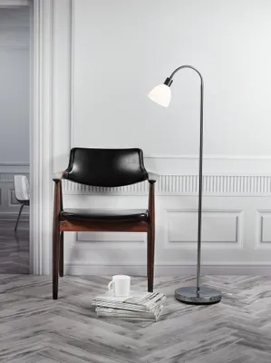 Produktbild von Nordlux Stehlampe Ray, Silber, Ip20, 40W, 63214033