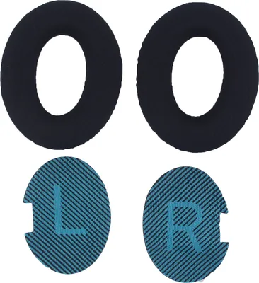 Image de INF Coussinets de remplacement pour écouteurs Bose QC35, QC25, QC15 Noir + Bleu