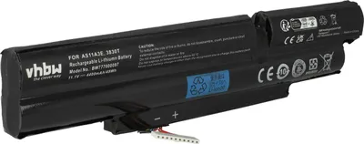 Produktbild von vhbw Akku kompatibel mit Acer Aspire TimelineX AS3830TG-6494, AS3830TG-6642, AS4830T-6642, AS5830TG-6402 Notebook (4400 mAh, 11,1 V, Li-Ion)
