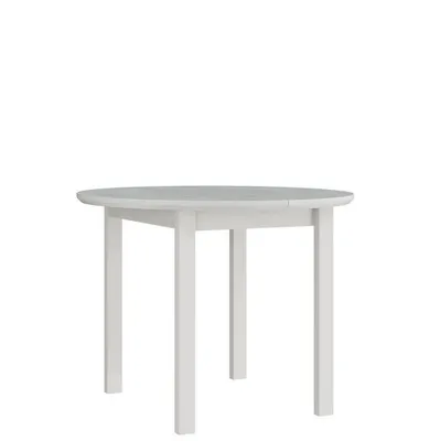 Obrázek produktu pro Kulatý rozkládací jídelní stůl 100 cm BAIRD 1 - bílý