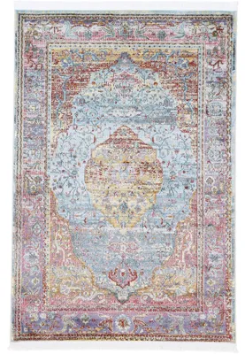 Produktbild von Vintage Teppich Esha Multicolor 240x340 cm Floral | Moderner Teppich für Wohn- und Schlafzimmer