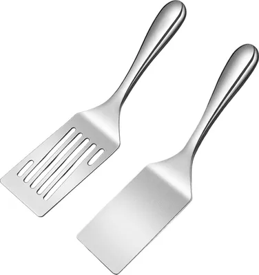 Produktbild von Edelstahl-Spatel-Set - Kochen - Set von 2 - 25,3 cm
