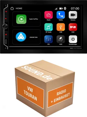 Produktbild von Autoradio Einbaupaket ESX VMX700DAB passend für VW Touran I | CarPlay Wireless Android Auto Wireless Bluetooth