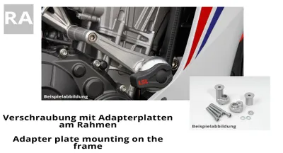 Produktbild von LSL Crash Pad Anbaukit für TriumphSpeed Triple, Modelljahr 2005 - 2016(Sturzpads bitte separat bestellen - LSL-550-xxxx)