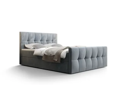 Obrázok produktu pre Čalúnená posteľ Acaya, A: 160 cm x 200 cm, farba: Monolith70 (sivá), posteľ s úložným priestorom, manželská posteľ, posteľ 160x200cm, posteľ s matracom