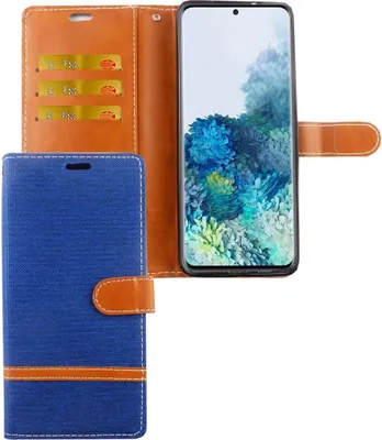 Zdjęcie produktu dla Samsung Galaxy S20 Plus Etui na telefon komórkowy Pokrowiec na kartę Portfel Niebieski