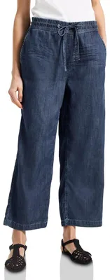 Produktbild von Street One QR Style-Wide Leg,hw,Dark Indigo Dark Blue Clean 28