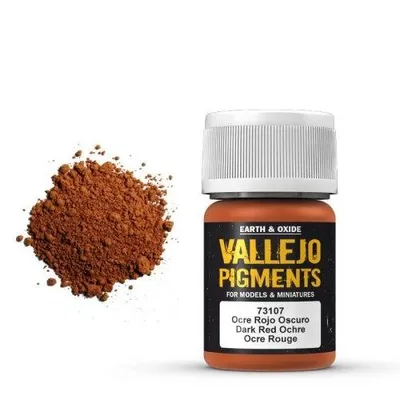 Obrázek produktu pro Vallejo 73.107, Okrová, Červená, 35 ml, 1 kusů, Dark Red Ochre