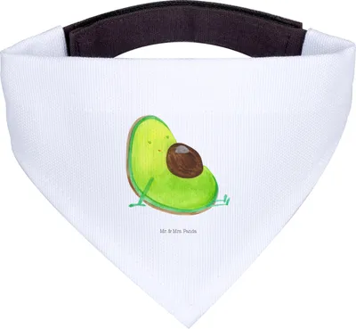 Produktbild von Mr. & Mrs. Panda Hundehalstuch Avocado Schwangerschaft - Weiß - Geschenk, Schwanger, Halstuch Für Hunde, Tuch, Liebe, Wunder, Hund