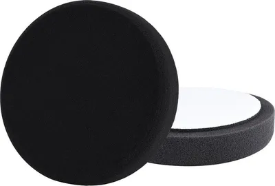 Produktbild von Schaumstoff-Polierscheibe T10, schwarz, B150x30mm, Klettverschluss