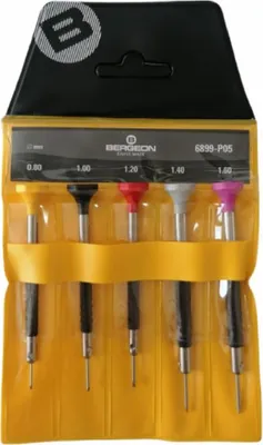 Immagine prodotto di Set di 5 Cacciaviti Ergonomici Bergeon 6899-P05 Bergeon