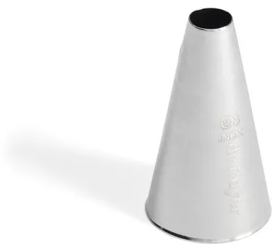 Image de de Buyer 211108N, Embouts de décoration pour pâtisserie, Poche à douille, Acier inoxydable, Acier inoxydable, 8 mm, 45 mm