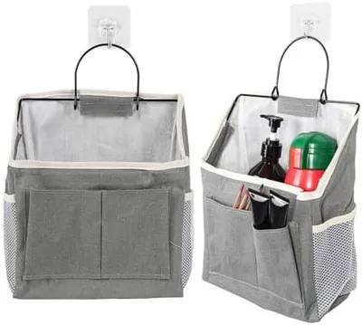 Produktbild von H?ngeorganizer 4 Stš¹ck faltbar - Wandorganizer & Tš¹r Organizer h?ngend mit Taschen fš¹r Bad, Kš¹che, Camping - H?ngende Aufbewahrungstaschen, K?rbe und Camping-Organizer