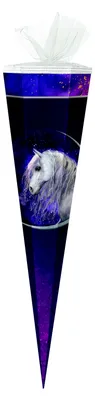 Produktbild von Schultüte / Zuckertüte / 50cm / eckig / "White Horse"