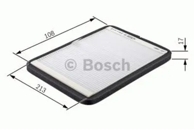 Produktbild von Bosch Filter, Innenraumluft 1 987 432 156