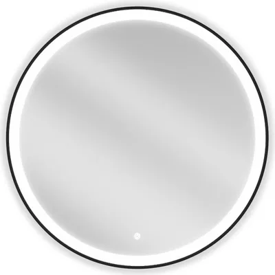 Immagine prodotto di Mexen Esso specchio da bagno illuminato, rotondo 80 cm, LED 6000K, antiappannamento, cornice nera - 9825-080-080-611-70
