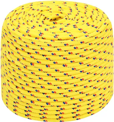 Produktbild von vidaXL Bootsseil Gelb 8 mm 100 m Polypropylen