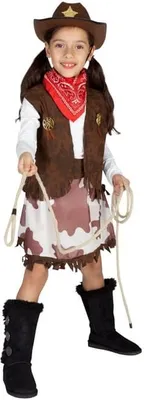 Obrázok produktu pre Kostým - Kovbojka - pre deti - 3-dielny - veľkosť 134/140