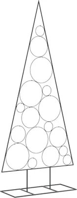 Immagine prodotto di vidaXL Albero di Natale in metallo per decorazioni nero 180 cm