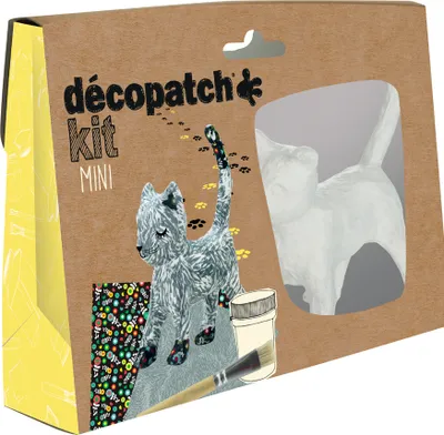 Produktbild von Décopatch kit MINI Katze selbst gestalten