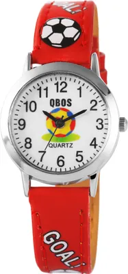 Produktbild von QBOS Kinderuhr mit Kunstlederionsarmband