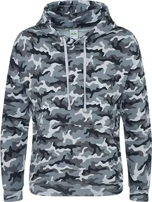 Produktbild von Just Hoods JH014 | Herren Camo Hoodie / (WRAP)- - Farbe: Grey Camo - Größe: L