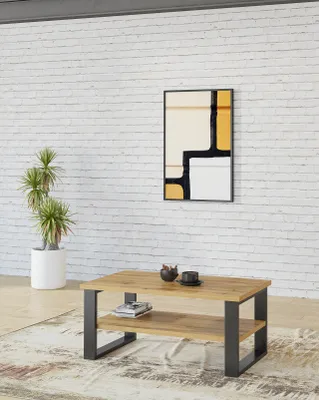 Produktbild von Couchtisch Sofatisch Wohnzimmertisch HELIA HL99 eiche wotan