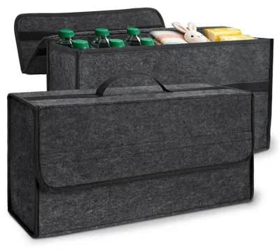 Productafbeelding van Set van 2 opvouwbare kofferbakorganizers van vilt