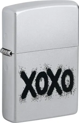 Obrázek produktu pro Zippo benzínový zapalovač Xoxo 60007036, odolný proti větru, stylový, matný chrom, originální kvalita