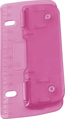 Produktbild von Taschenlocher 8cm Kunststoff pink Packung mit 12 Stück