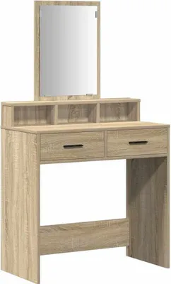 Produktbild von "WINTER SALE" Schminktisch Sonoma-Eiche 79 x 41 x 140 cm Holzwerkstoff - Schminktische NEU6542229